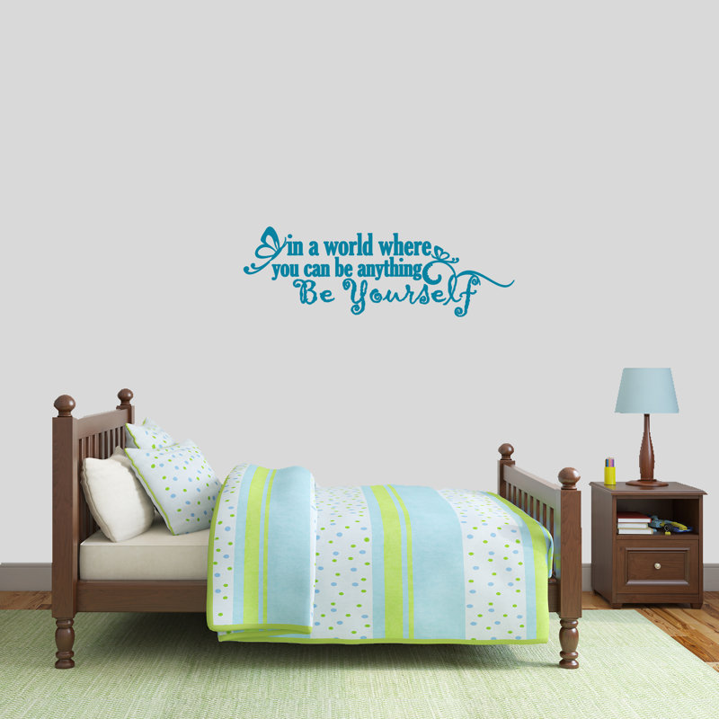 Text & Numbers Non-Wall Damaging, Teal