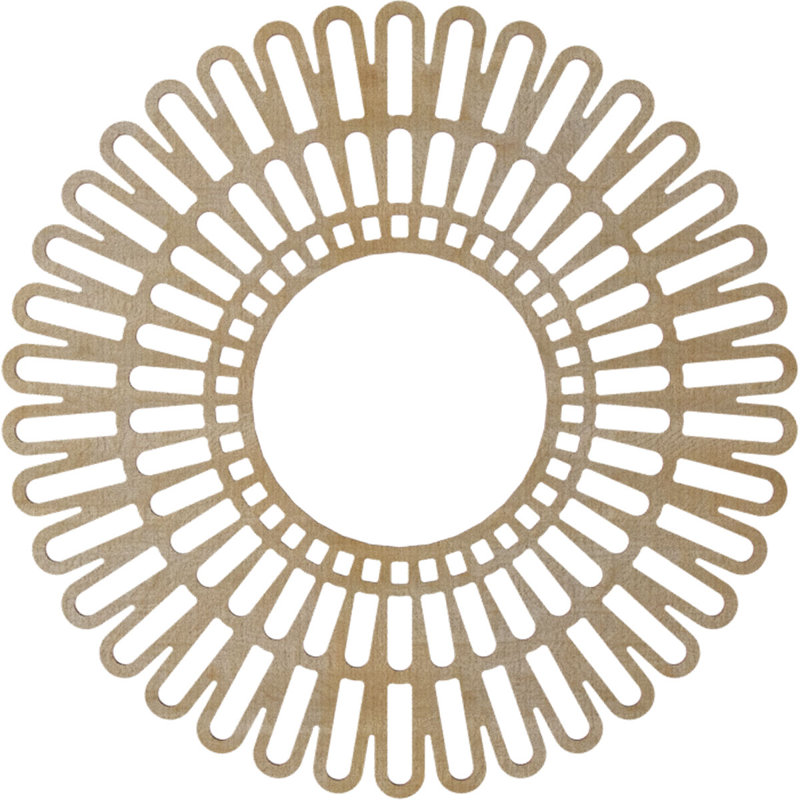 Cornelius Cornelius Wood Fretwork Pierced Ceiling Medallion, Birch, 26" H x 26" W x 0.25" D