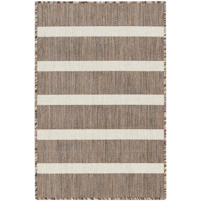  Positano 3' x 5' Natural Ivory Modern Rug, Rectangle 3' x 5'