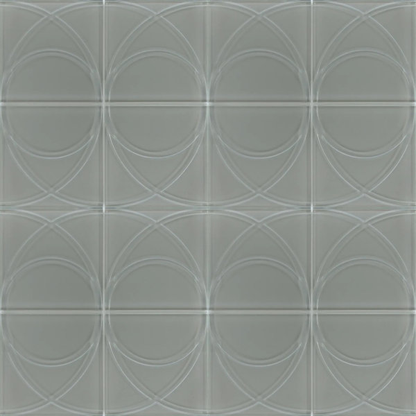 Taupe Swirl 12-In X 12-In Glass Mosaic Wall Tile(1-Sq. Ft/ Piece)
