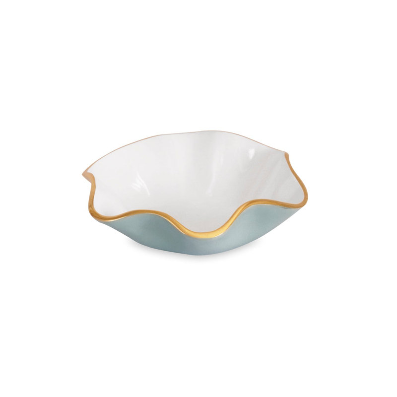 Petit bol rond Encanto Carola, Blanc / Ardoise