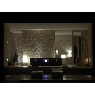 Vela Matte Ice White Plug-In LED Outdoor Floor Lamp