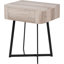 Angeliah 50cm W Metal Bedside Table-111122263