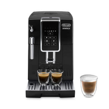 De'Longhi Black Dinamica Espresso Machine with Iced Coffee and Manual Milk  Frother + Reviews