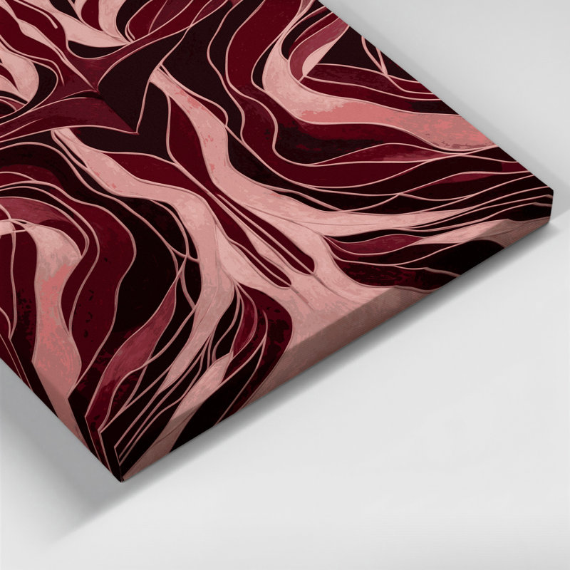 Art mural abstrait sur toile 4, H 14 po x l 11 po