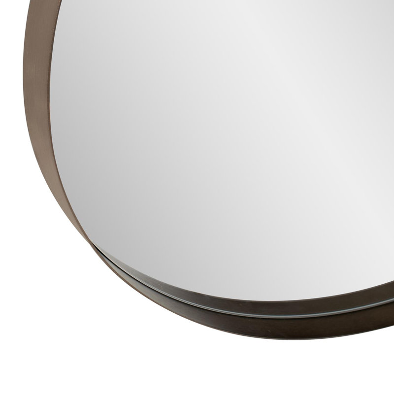 Steele Oval Mirror,  Brown