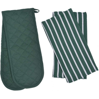 Geschirrtuch-Set mit Topflappen