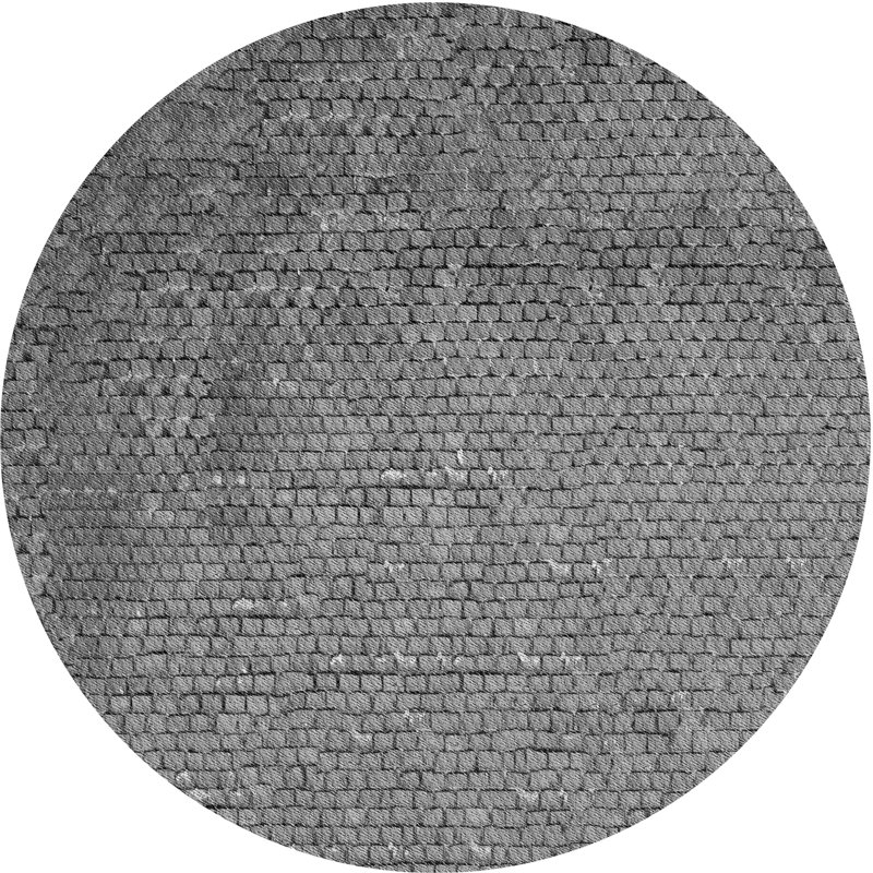 Geometric Indoor Rug, Round 6'