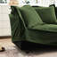 Fauteuil en chenille avec assise large et profonde pour un confort optimal, coutures fines, housses amovibles, structure, coussins luxueux, siège, tissu respirant, housses antitaches