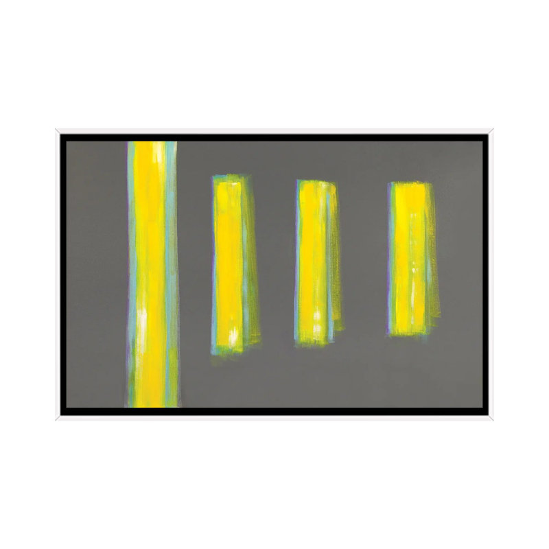 Partly Sunny by Yolanda Fernandez-Shebeko - Painting on Canvas, 66.04 cm H x 45.72 cm W, White Floater Frame