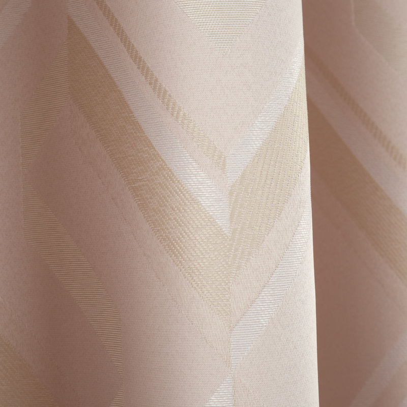Myles Jacquard Eyelet Room Darkening Thermal Curtains, 229 W x 229 D cm