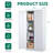 71"H Metal Garage Storage Cabinet, White Tool Steel Locking Cabinet With Doors And 3 Adjustable Shelves, Tall Cabinets-580469905