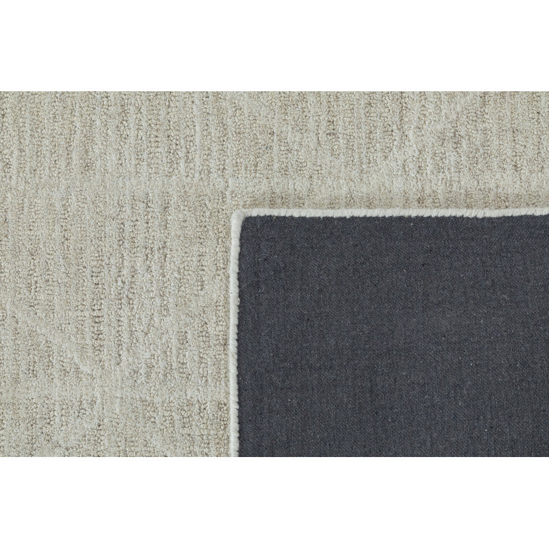 Crossover Hand Tufted Area Rug in Beige, Rectangle 7'6" x 9'6"