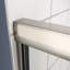 56 - porte de douche de contournement de 60 po x 70 po, verre trempé de 1/4 po, porte coulissante avec rouleau d'essai ouvert et fermé de longue durée de 70 po, finition polie, performance stable