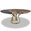 Round Walnut Wood Dining Table-57360317-57360316-57360322