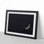 Crescent Moon & Planet Venus in Abstract - Picture Frame Graphic Art Print-55682656-55682657
