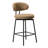 Bayville 27" Faux Shearling Fabric Upholstered Swivel Counter Stool (Set Of 2)-115184303