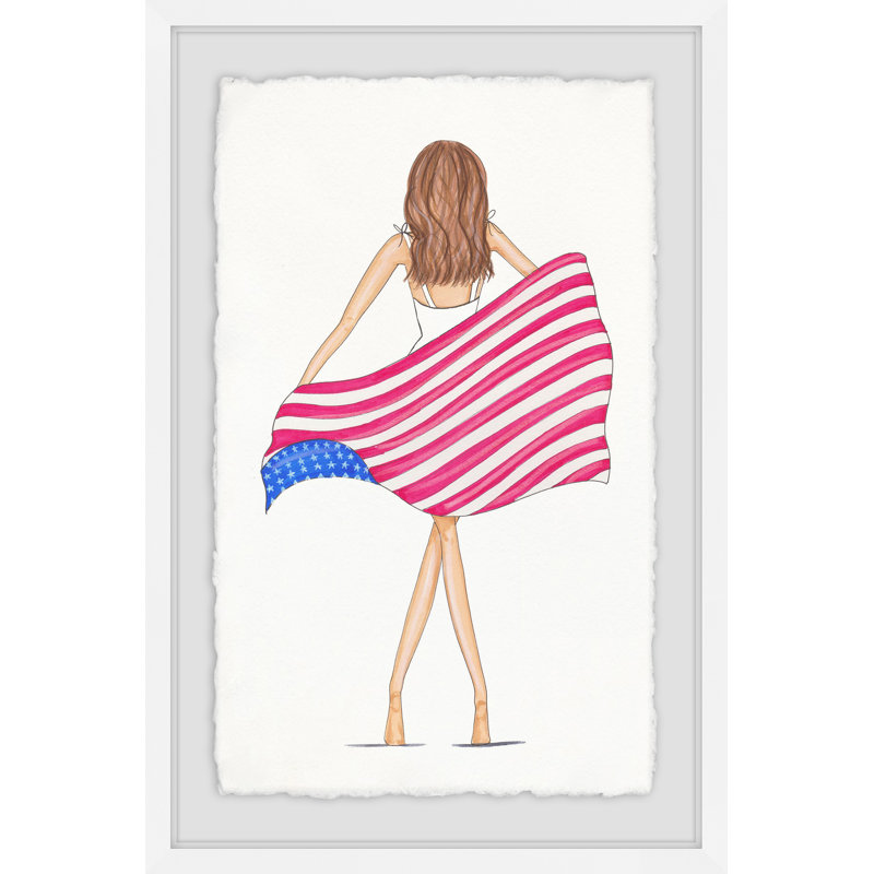 «August 4th» par Alison B Illustration - impression encadrée, H 18 po x l 12 po x P 1,5 po