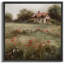 "Vintage Pastorale Solitude Cottage au milieu d'illustrations de fleurs sauvages champêtre français rustique"-101463228-101463226