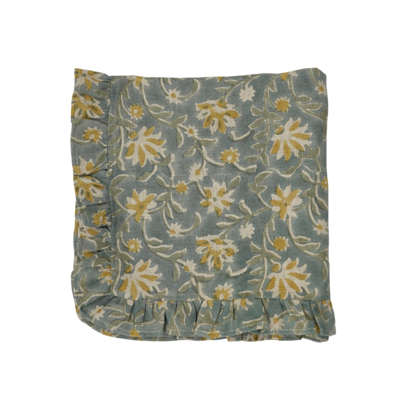 Ensemble de 12 élégantes serviettes de table fabriquées à la main 18 x 18 pouces Fabradine, Aradhna
