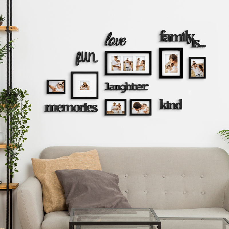 Family Collage Gallery Picture Frame Set