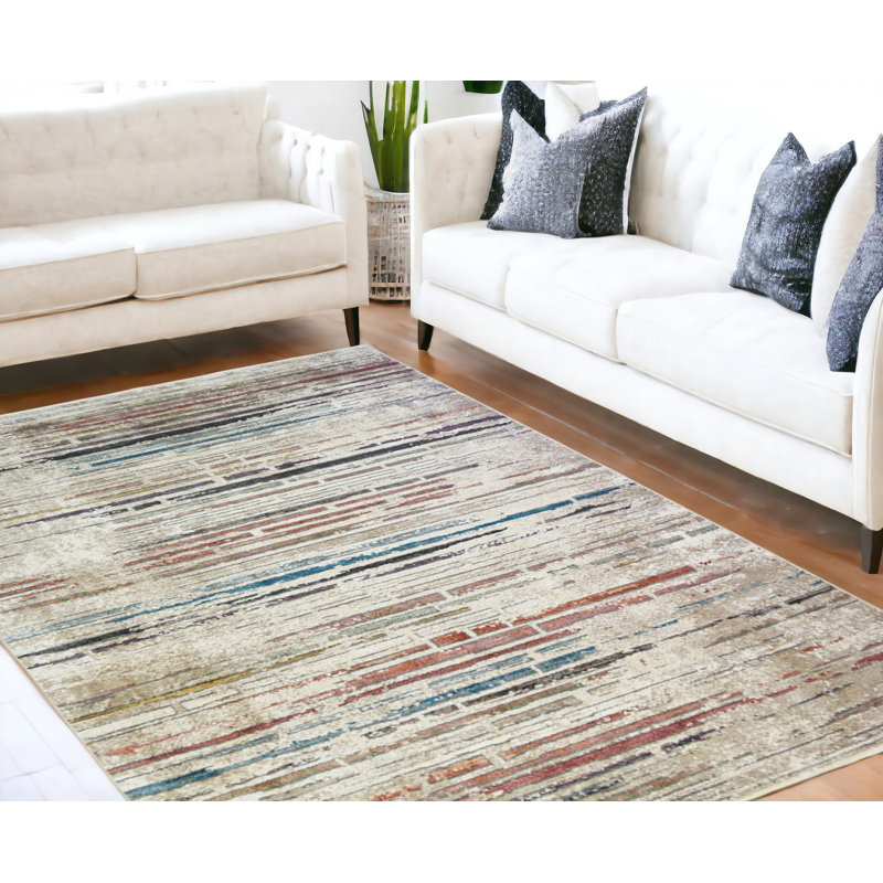 Tapis rectangulaire Clinnie, Rectangle 5 pi 3 po x 7 pi 1 po