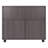 Comacho 3-section Multi-storage Mobile Cabinet, Charcoal