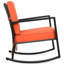 Chaise berçante d'extérieur en rotin avec coussins Terraza-919045724