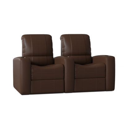 Blaze Upholstered Home Theater Seating with Cup Holder