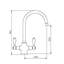 Double Handle Surface Mounted Monobloc Mixer Tap