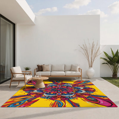Tapis intérieur et extérieur Chromatique Chaos