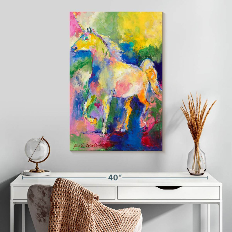 Kelan Unicorn Painting, 30" H x 20" W