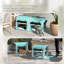Porte-chat 39 po à parois souples avec cloison, deux compartiments, coussins moelleux et sac de rangement, vert-837542992