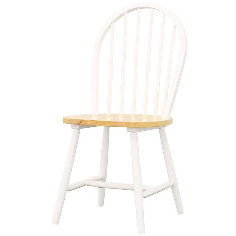 Chaises d'appoint (de 4) - Mélange de couleurs naturelles brun et blanc