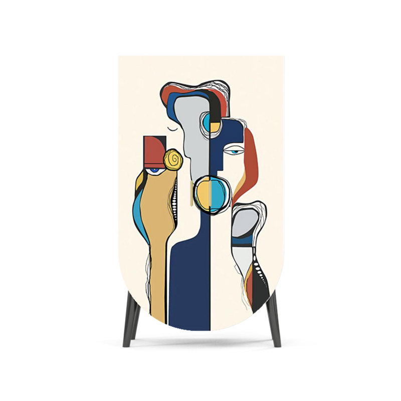 Armoire de rangement moderne à deux portes