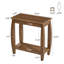 Table de bout en bois massif, table d'appoint étroite