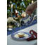 Blue Italian,christmas Set Of 4 Side Plates