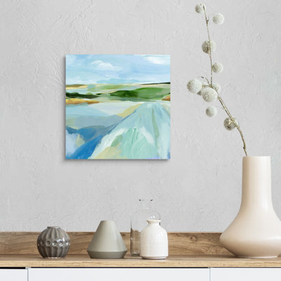 " Sky Blue Fields I " by Annie Warren Painting Print