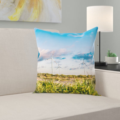 Housse et insert de coussin carré Wind Farm