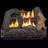 HearthSense Ventless Dual Fuel Gas Log Set, 30,000 BTU, Manual Control - Model# VFL18M