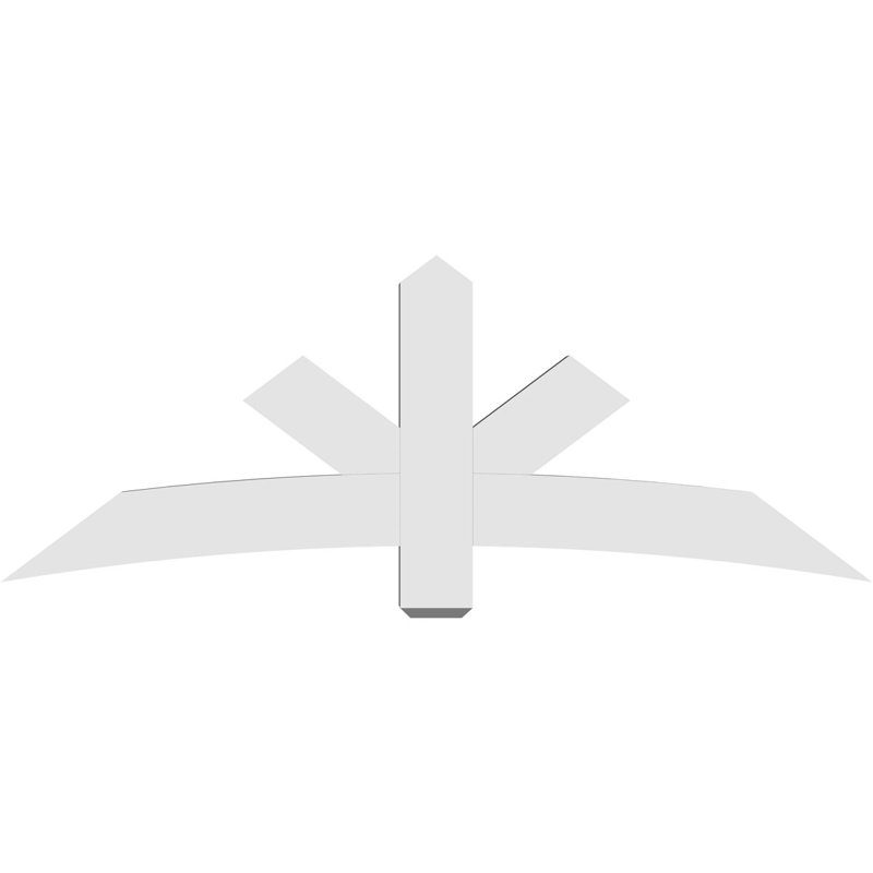Support de pignon Alberta Alberta, H 27 po x l 72 po (pas 9/12), P 4 po x F 6 po, PVC
