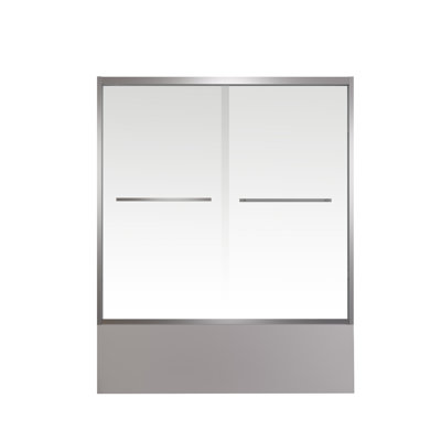 Aluminum Frame Double Sliding Bathtub Screen