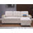 Ashlyn II 84-inch Reversible Sleeper Sectional Sofa with Storage Chaise, Storage Arms, Cup Holders, USB & USB-C Charging Ports, Side Pockets, Pocket Coil Seating, Beige Woven Fabric-2090092733