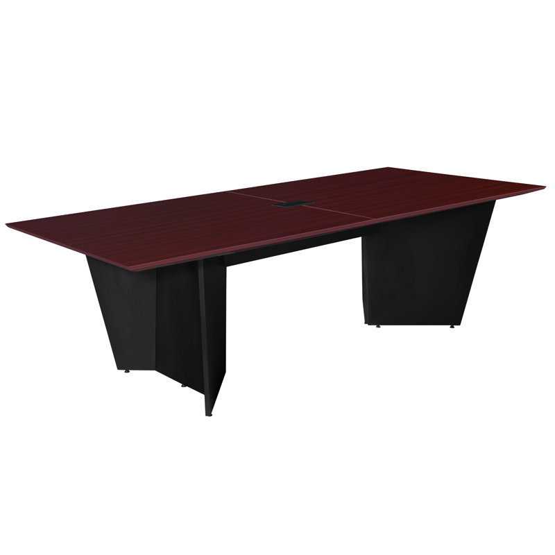 Array Conference Table with Power Data Grommet, Mahogany, 29" H x 96" L x 48" W