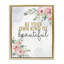 «Own Kind of Beautiful», art mural encadré sur toile flottante dorée, design par Kim Allen-6731497-6968356