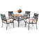 Square 4 - Person 37'' Long Dining Set With Cushions