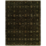 Dontate Wool Southwestern Area Rug in Black