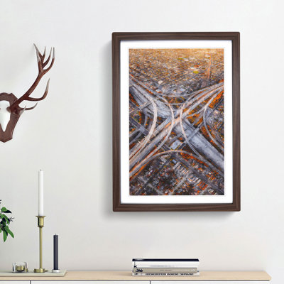 Highways of Los Angeles - Picture Frame Painting Print