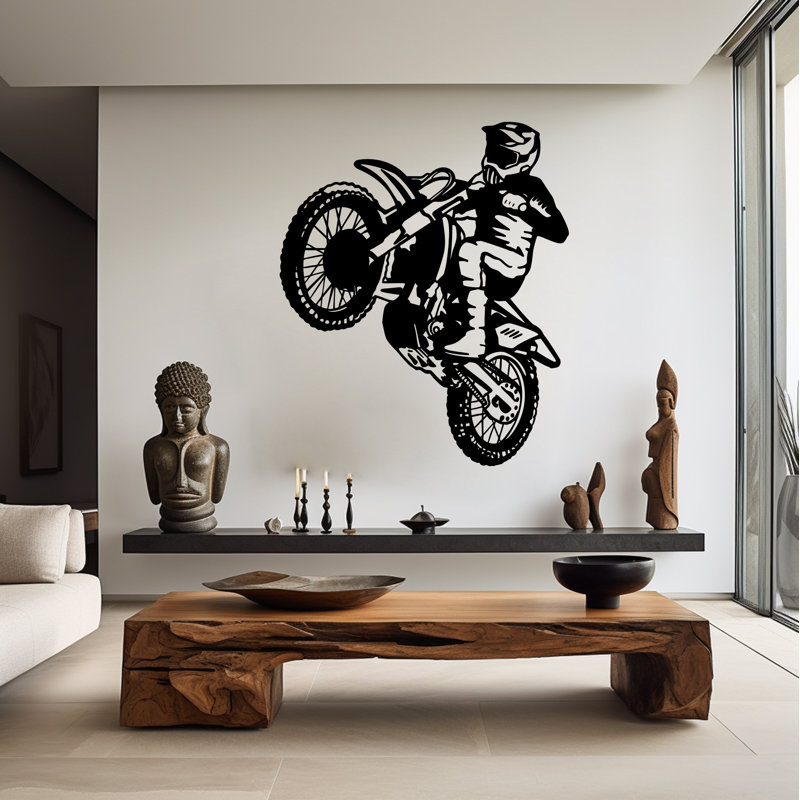 Autocollant motocross Dirtbike, 35 po x 35 po