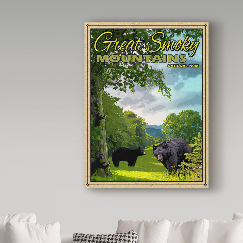 «Smokey Mountains» par Croswell, impression sur toile tendue, H 24 po x l 18 po